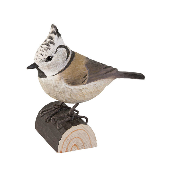 Houtgesneden Vogelbeeld Kuifmees – DecoBird | Wildlife Garden