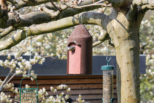 Vrijhangende mezenkast 2M wit van houtbeton – kat- en marterbestendig – foto 5