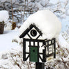 Vogelhuisje Korsvirke Svart 2-in-1 Lariks-hout | Wildlife Garden