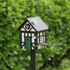 Vogelhuisje Korsvirke Svart 2-in-1 Lariks-hout | Wildlife Garden