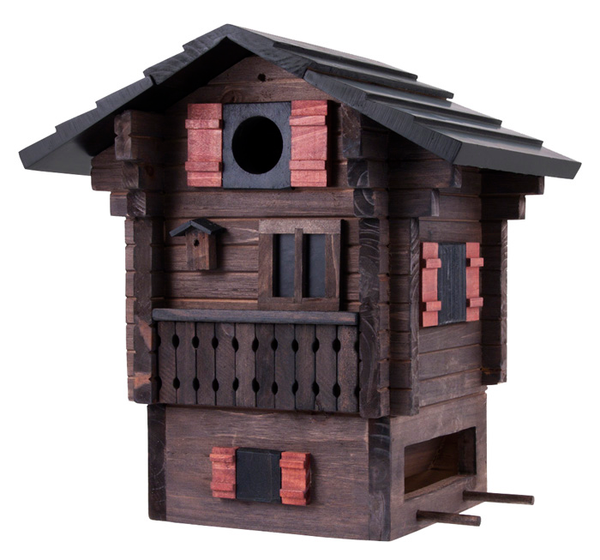 Vogelhuisje Fjällstugan 2-in-1 Lariks-hout | Wildlife Garden