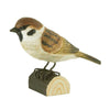 Vogelbeeldje Ringmus – Handgesneden Houten Decoratievogel | DecoBird Wildlife Garden – foto 2