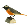 Vogelbeeldje Gekraagde Roodstaart – Handgesneden Houten Decoratievogel | DecoBird Wildlife Garden – foto 2