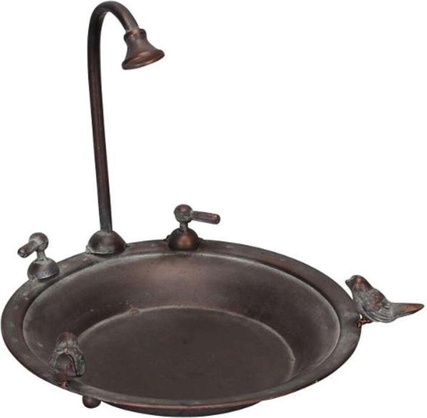Vogelbad Kraan metaal