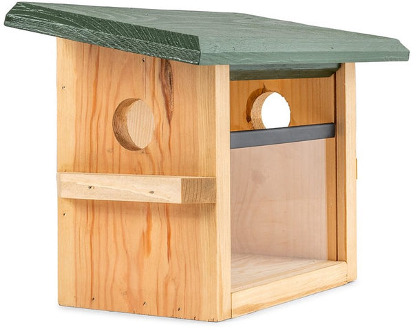 Wandvoederhuis Tilburg – Compact vogelvoederhuis voor kleine tuinvogels