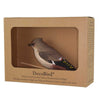 Vogelbeeldje Pestvogel – Handgesneden Houten Decoratievogel | DecoBird Wildlife Garden