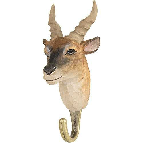Kledinghaak Elandantilope – Decoratieve Houten Wandhaak | Wildlife Garden – foto 3