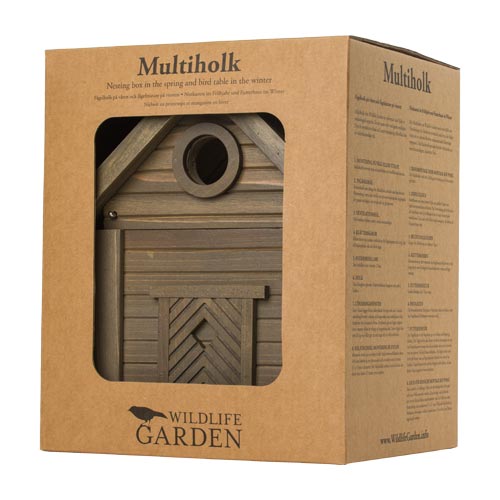 Vogelhuisje Groene Omber 2-in-1 Multiholk | Wildlife Garden