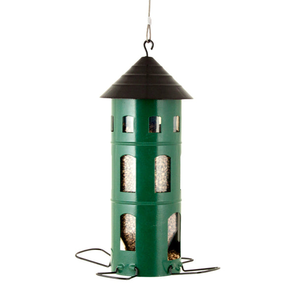 Hangende Vogelvoedersilo Groen - Combi Voederhuis | Wildlife Garden