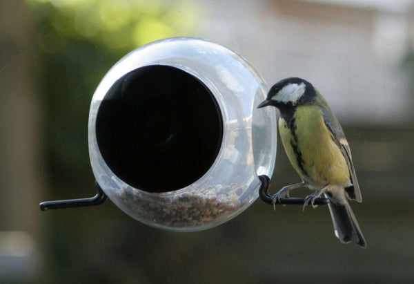 BirdFeeder Raamvoederhuisje – Transparant Vogelvoerhuisje voor op het Raam (15 x 10 x 15 cm)