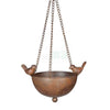 Vogelbad Hangend m/vogel metaal