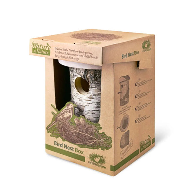 Vogelhuisje Berkenstam Groot 45mm | Tuinrijk