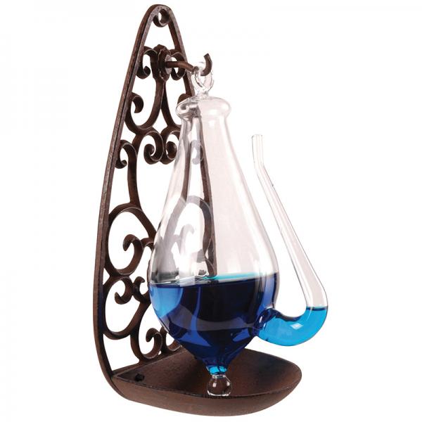 Donderglas Barometer met Gietijzeren Houder – Weerglas Victoriaans | Esschert Design