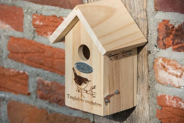 Nestkast winterkoning silhouet