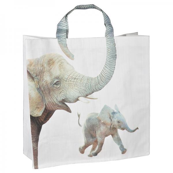 Boodschappentas Dierentuin – Opvouwbare Shopper met Dierenprint | Esschert Design – foto 3