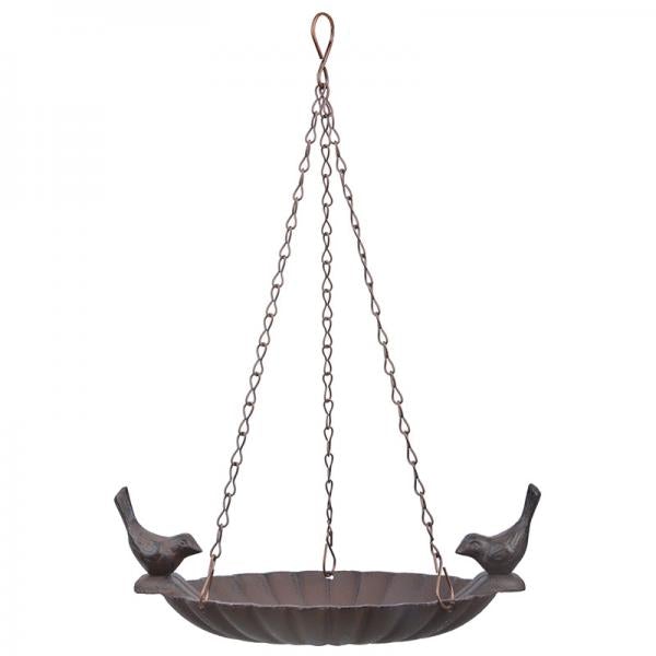 Esschert Design - Hangend vogelbad met 2 vogels