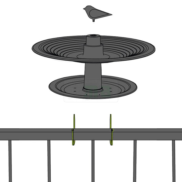 Vogelbad Finch Taupe