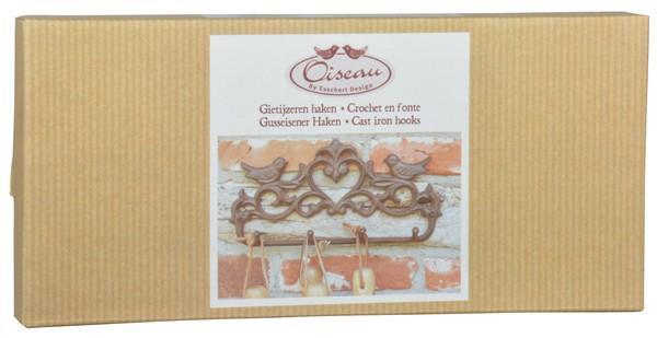 Haak vogels op rij in giftbox