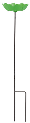 Vogelvoederschaal klavertje vier op tuinsteker – groen, 72 cm