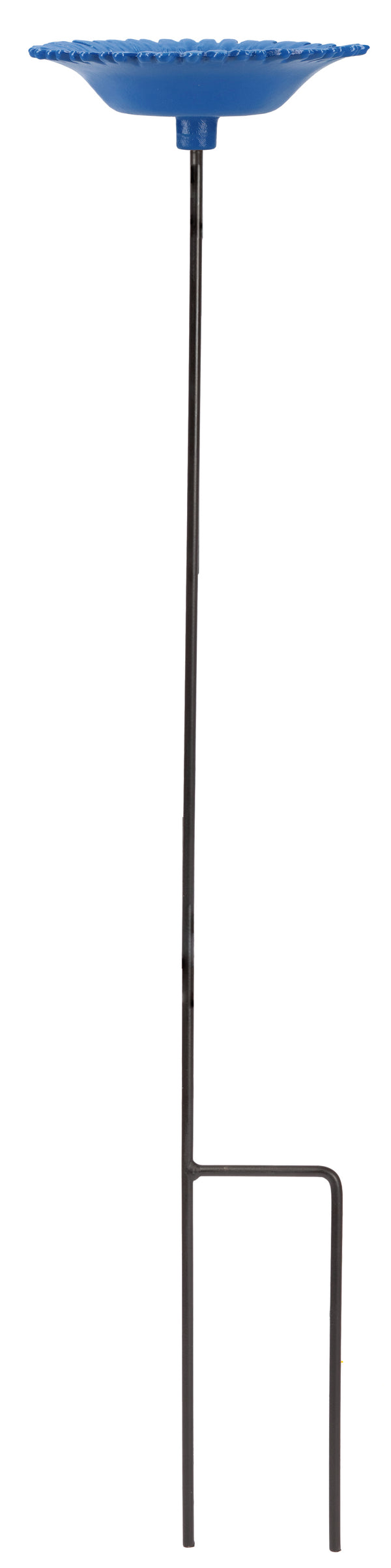 Vogelvoederschaal Korenbloem op tuinsteker – blauw, 72 cm
