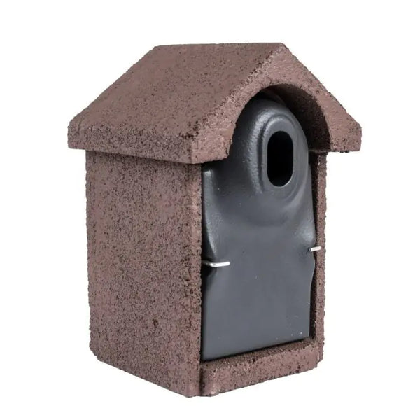 Nestkast Bilbao WoodStone bruin ovale invliegopening