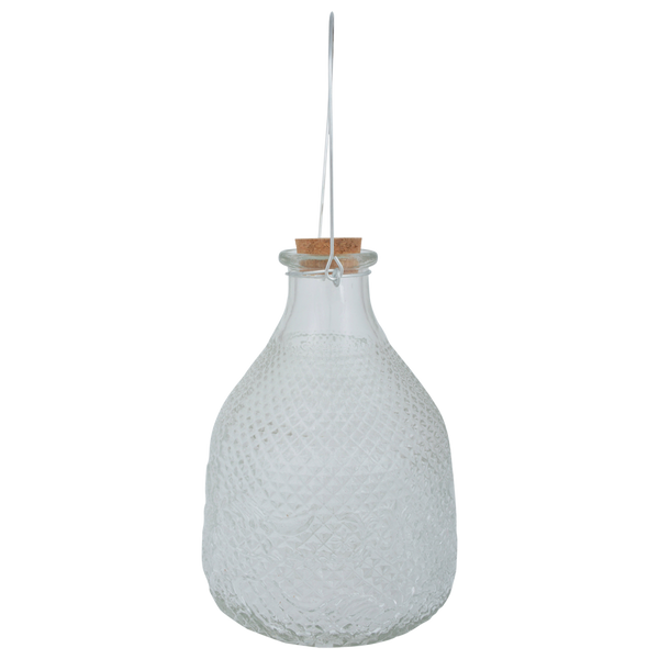 Vintage wespenpot ruitjesglas L