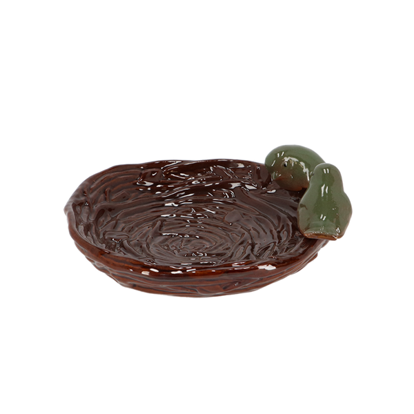 Vogelbad keramiek nest