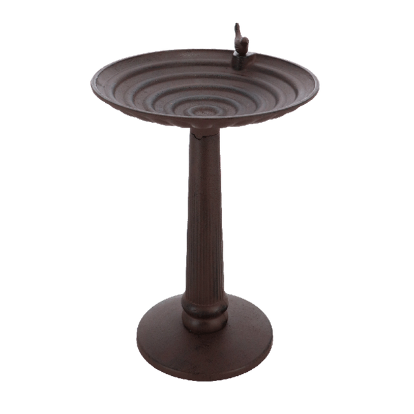 Vogelbad op voet gietijzer XL