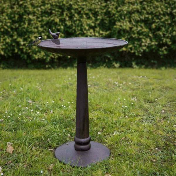 Vogelbad op voet gietijzer XXL
