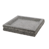 Vogelbad graniet vierkant