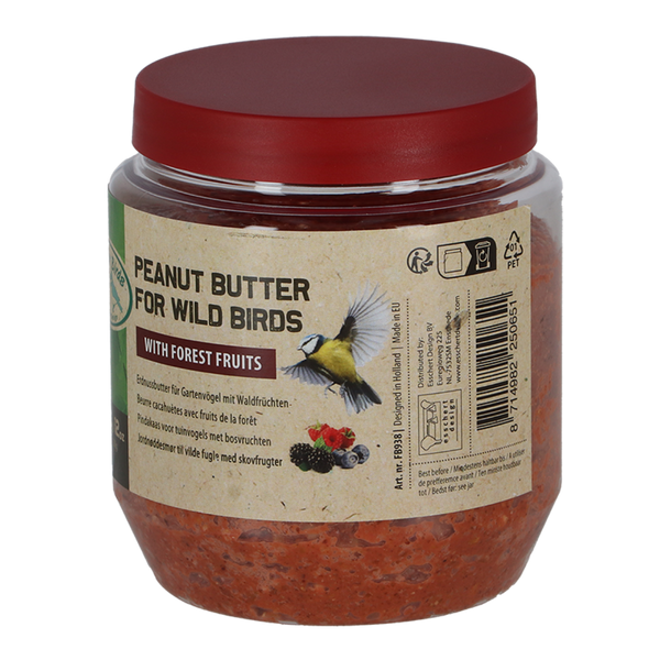 Vogelpindakaas met bosvruchten