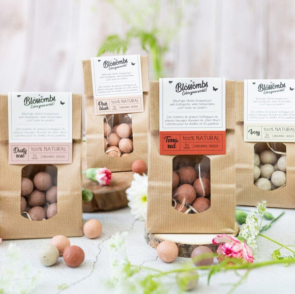 Blossombs - kraft zak Camel