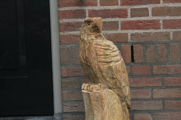 Houtsculptuur arend