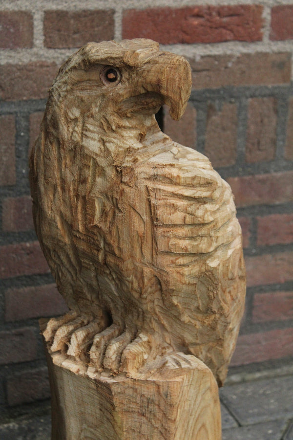 Houtsculptuur arend
