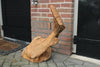 Houtsculptuur vis 90cm