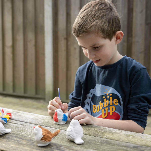 Esschert Design PIY Set Tuinvogels – Creatief vogelhuis schilderpakket (KG299)html Kopiëren Bewerken