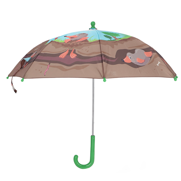 Esschert Design Kinderparaplu “Panorama Mol” – Transparante kinderparaplu Ø 68,5 cm