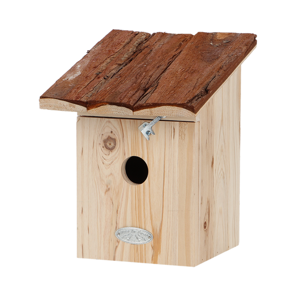 Esschert Design Nestkast Koolmees – Boomschorsdak, 20×21×24,5 cm