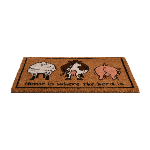 Deurmat: Home is where the herd is deurmat