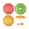Opvouwbare paraplu fruit assorti