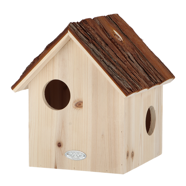 Esschert Design Eekhoornhuis Boomschorsdak – Houten eekhoornnestkast 25,2×26×29 cm
