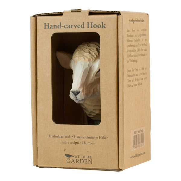 Kledinghaak Schaap – Decoratieve Houten Wandhaak voor de Kinderkamer | Wildlife Garden – foto 3