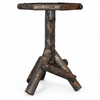 Grote houten vogelvoedertafel 122 cm – Rustiek donker hout
