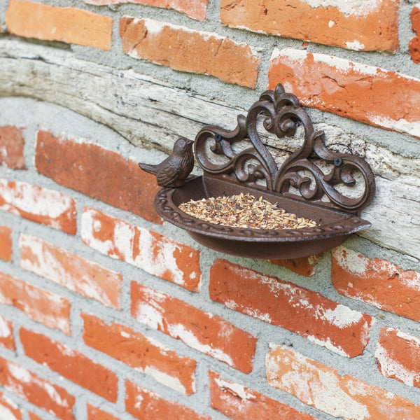 Gietijzeren Wand Voederschaal Vogel – Voederplateau Muur | Esschert Design – foto 4