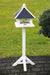 Vogelvoederhuis op Poot Wit - Voedertafel voor Tuinvogels | Esschert Design