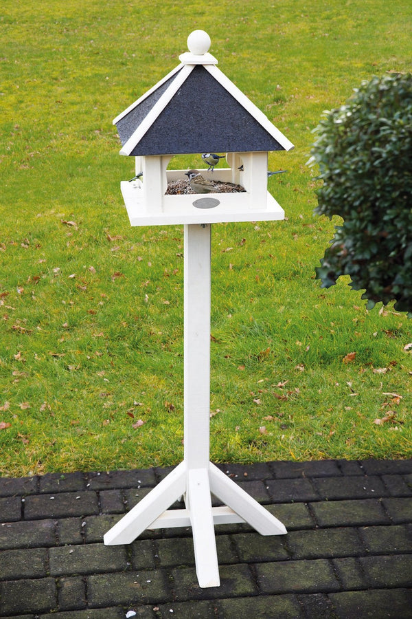 Vogelvoederhuis op Poot Wit - Voedertafel voor Tuinvogels | Esschert Design