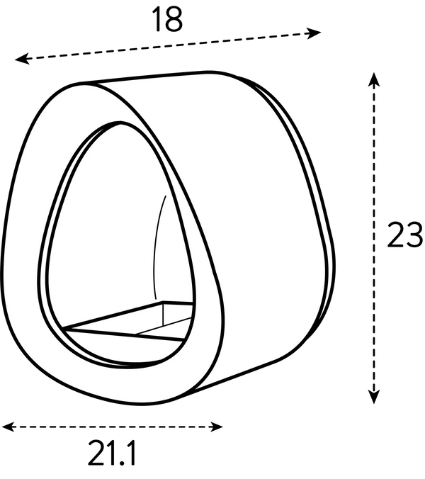 Essential vogelvoeder fibrous grey – vogelvoerhuisje voor tuin & balkon | Duurzaam gerecycled kunststof & weerbestendig