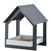 Hangende Voedertafel voor Vogels Antraciet/Wit – Hout | Esschert Design
