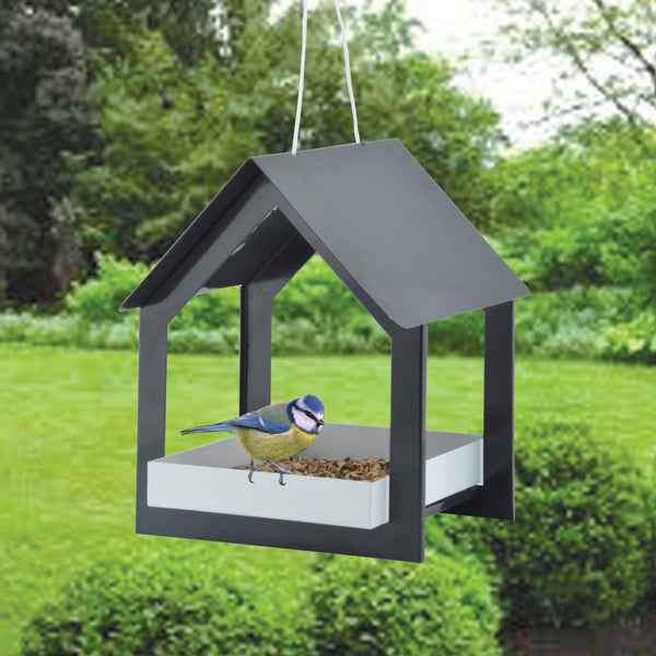 Esschert design - voedertafel hangend antraciet/wi