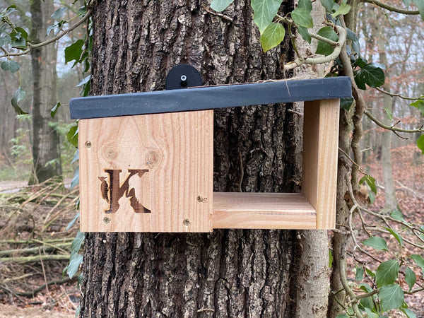 Roodborst Nestkast met Balkon Douglashout | Kooprijk